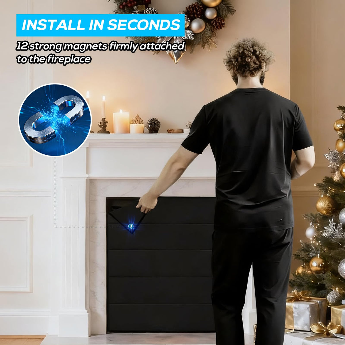 Magnetic Fireplace Cover 36x24 Inch Z31875