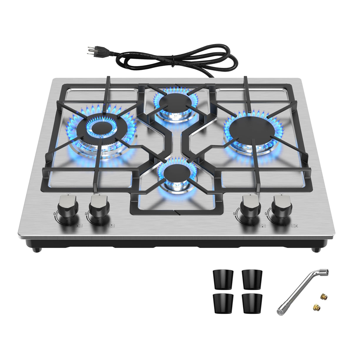 24 Inch 4 Burner Stainless Steel Gas Cooktop G219881