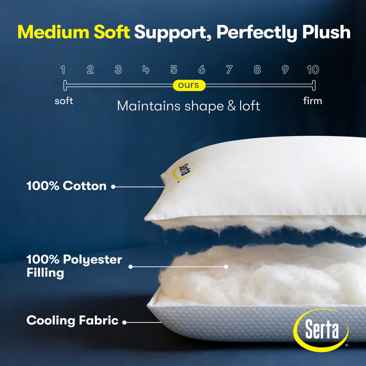 Queen Size Down Alternative Pillows Set of 2 D617216