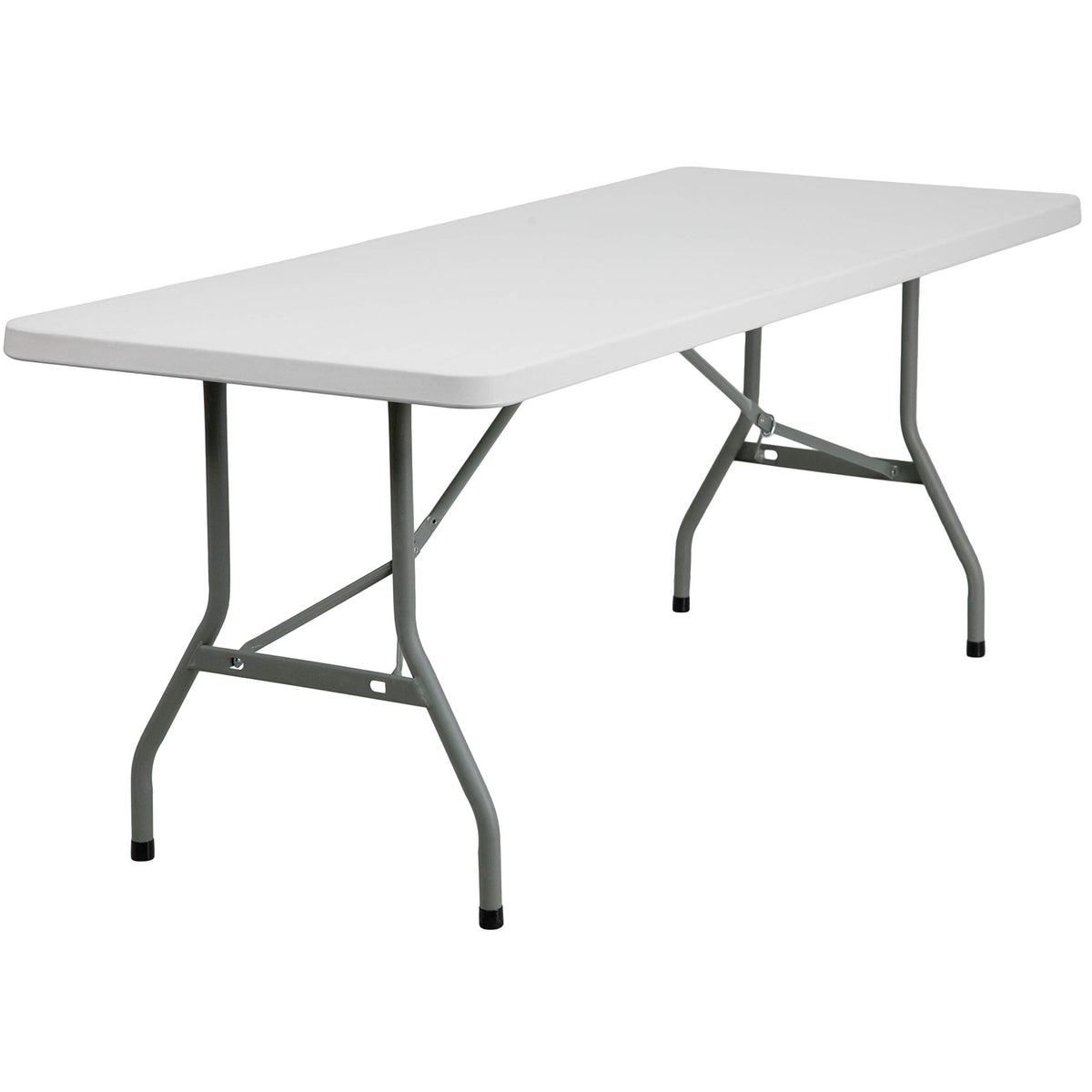 6-Foot Heavy Duty Plastic Folding Table with Carrying Handles N53628