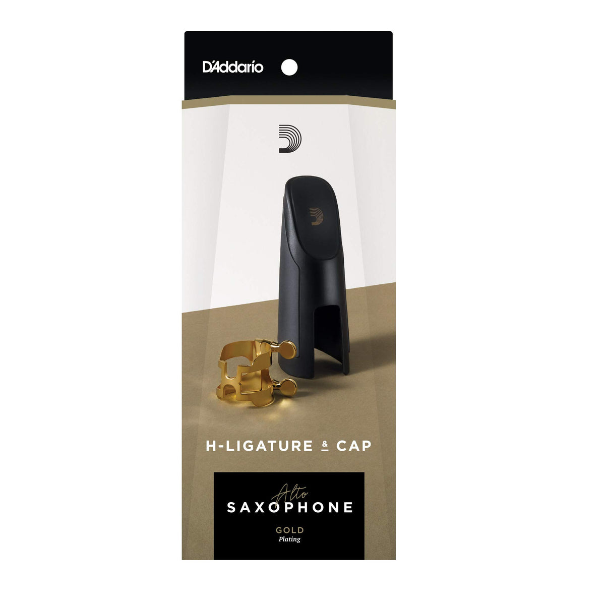 Gold-plated Alto Sax Ligature & Cap L5937