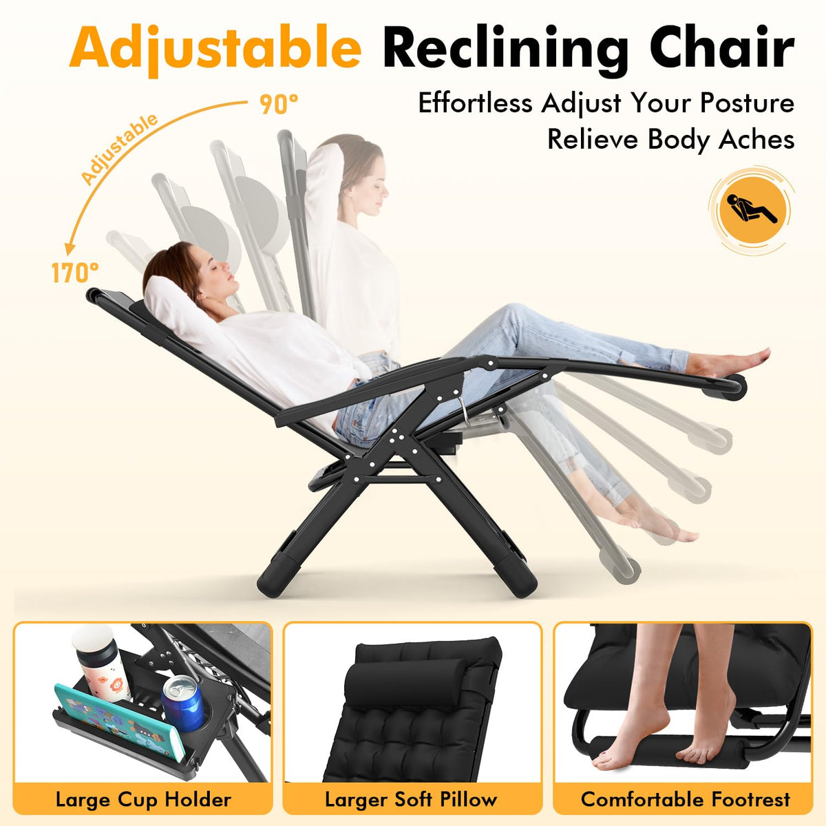 Oversized Zero Gravity Chair S134