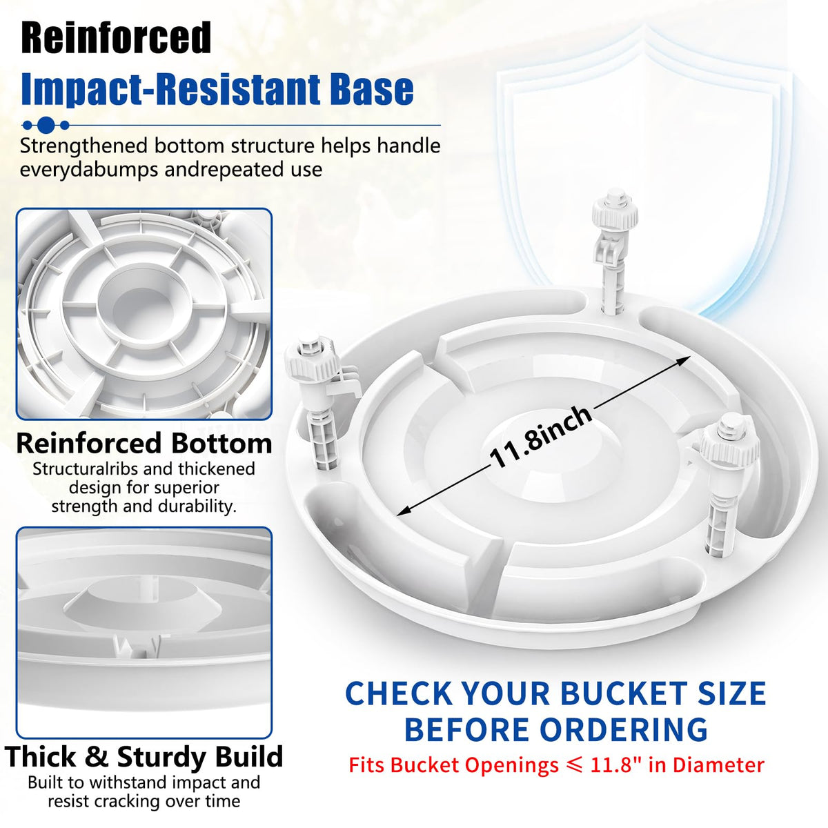Chicken Waterer for 5 Gallon Bucket F267