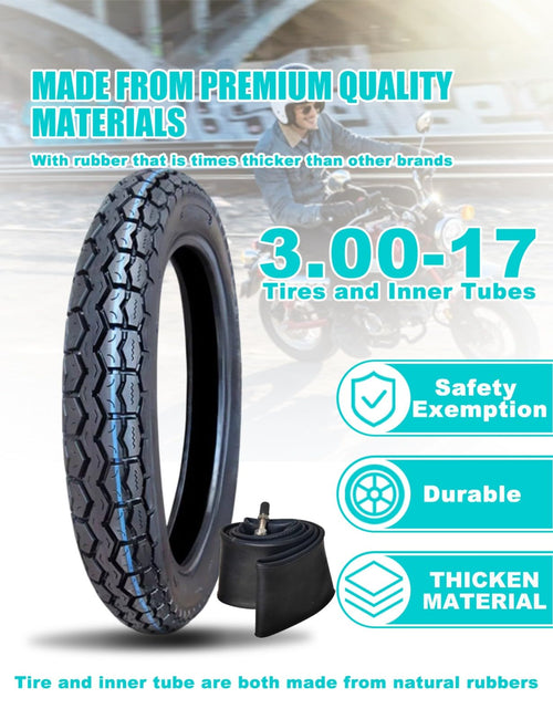 17 Dirt Bike Tire and Tube Set Z746