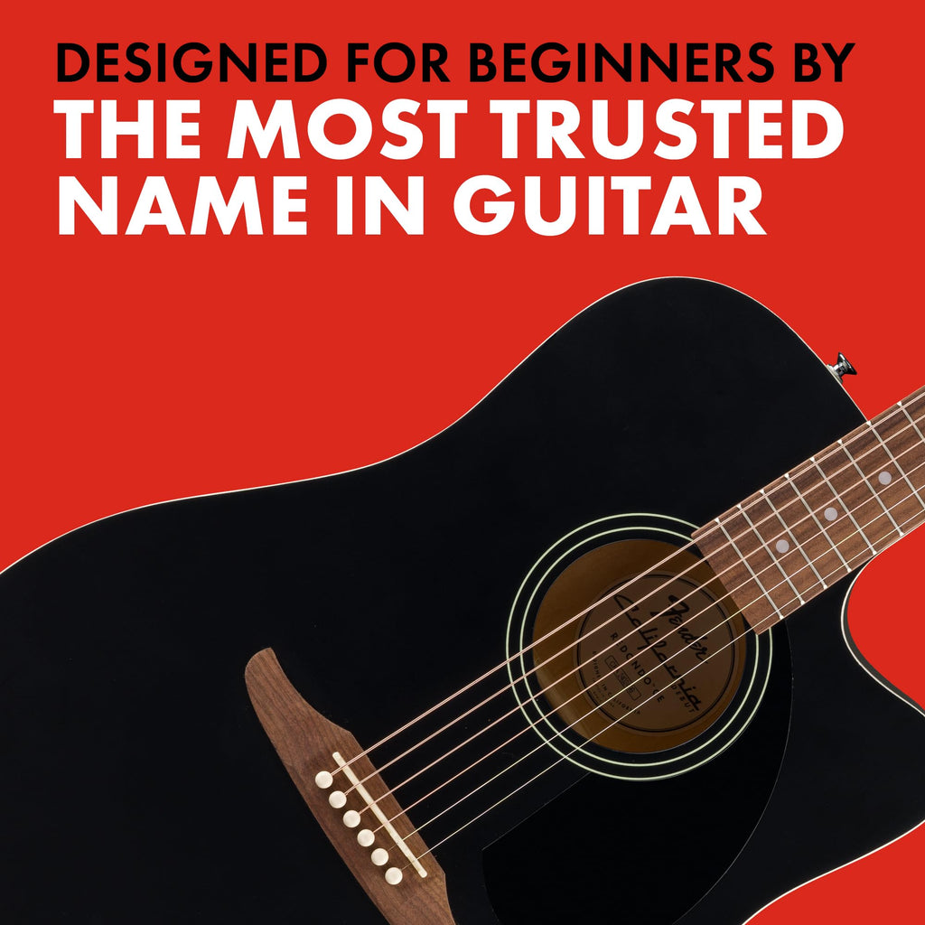 Black Acoustic Guitar R1288