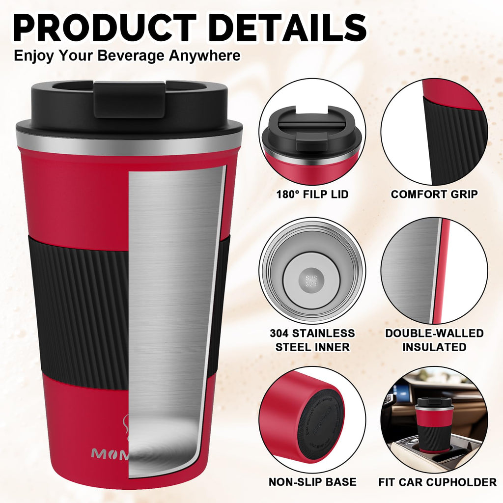 17oz Insulated Travel Coffee Mug with Leakproof Lid L52700