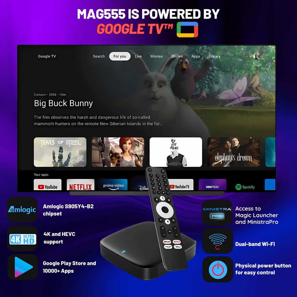 4K Streaming Media Player with Voice-Control Remote Y766