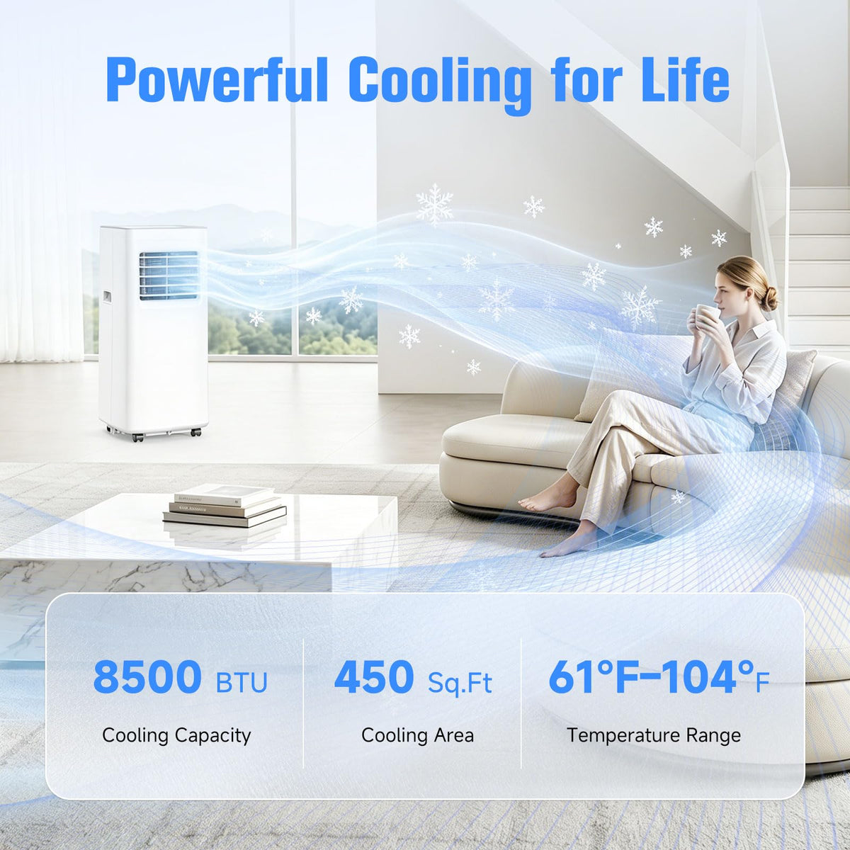 8500 BTU Portable Air Conditioner H780515