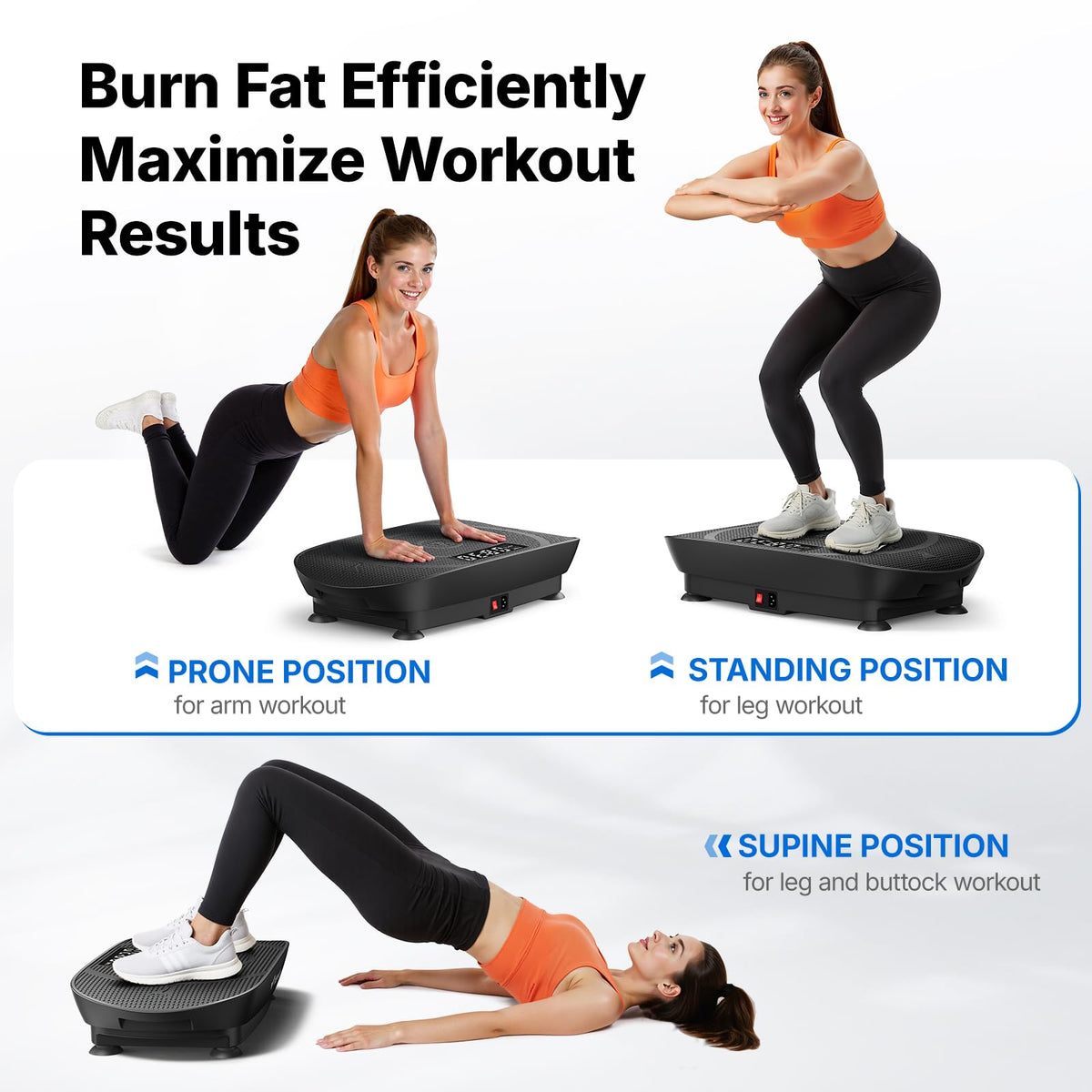 Curved Vibration Plate Exercise Machine A740282