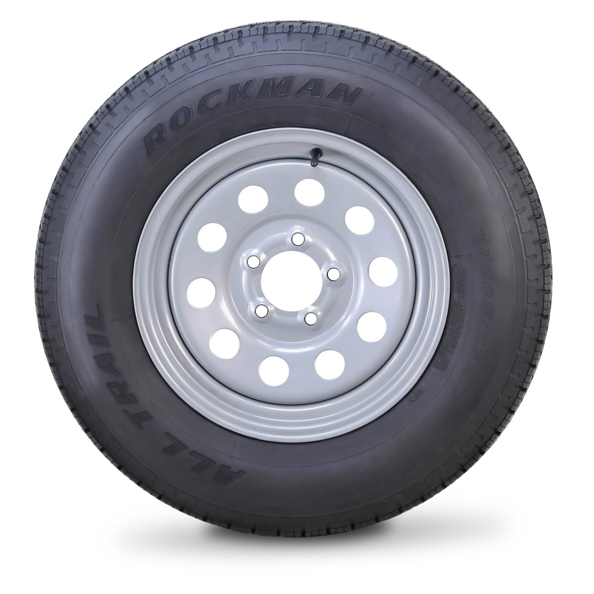 Trailer Tire Wheel ST205/75R15 8-Ply Silver Mod Rim O226