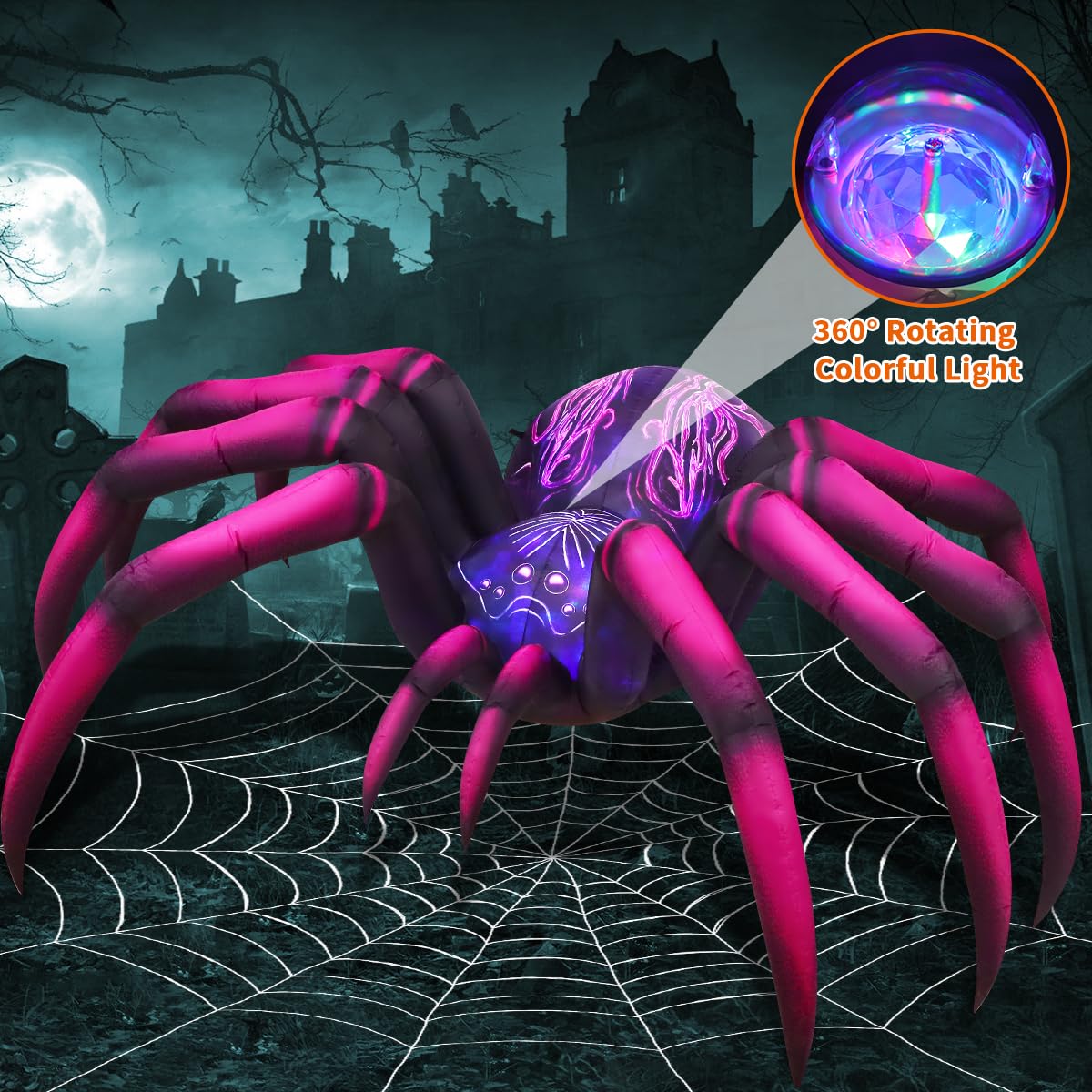 9 FT Halloween Inflatables with Built-in LEDs K970984