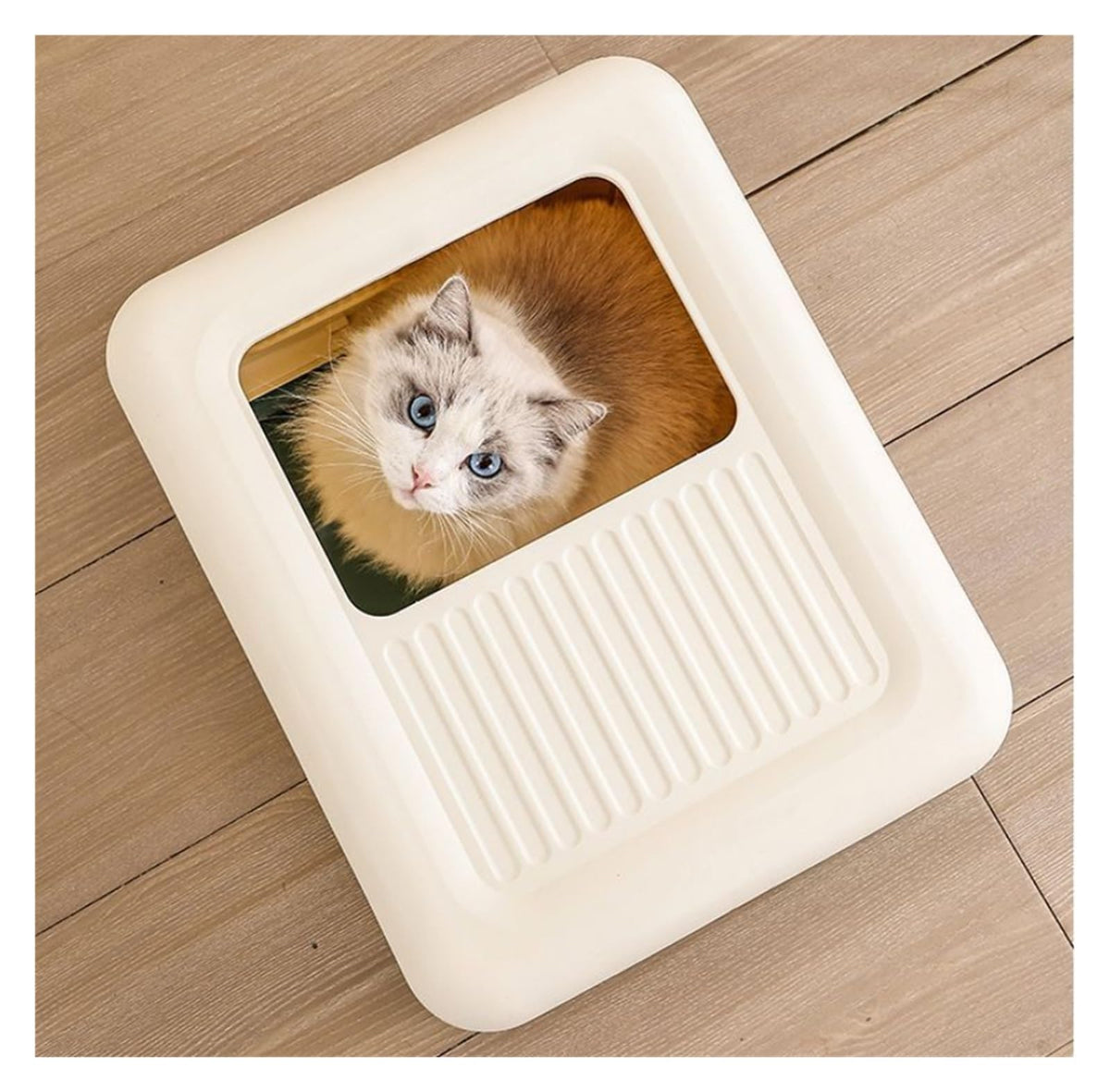 Fully Enclosed Cat Litter Box with Lid and Drawer G87278