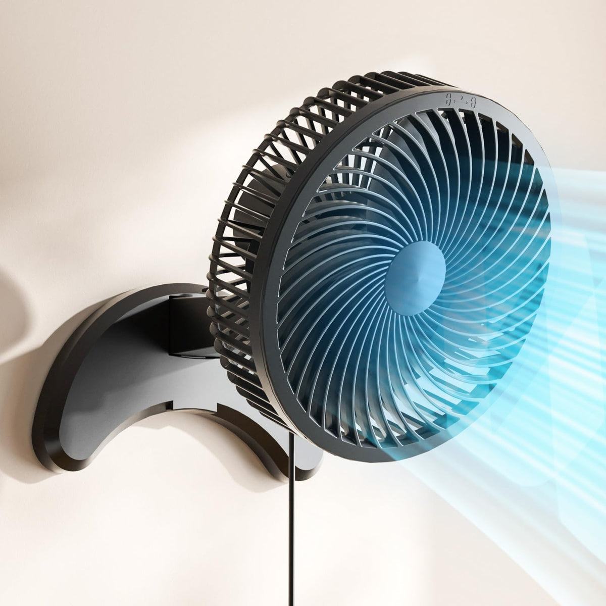 8'' Wall Mount Fan with Timer P64266