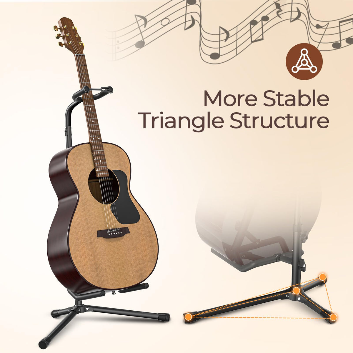 Adjustable Folding Guitar Stand K171