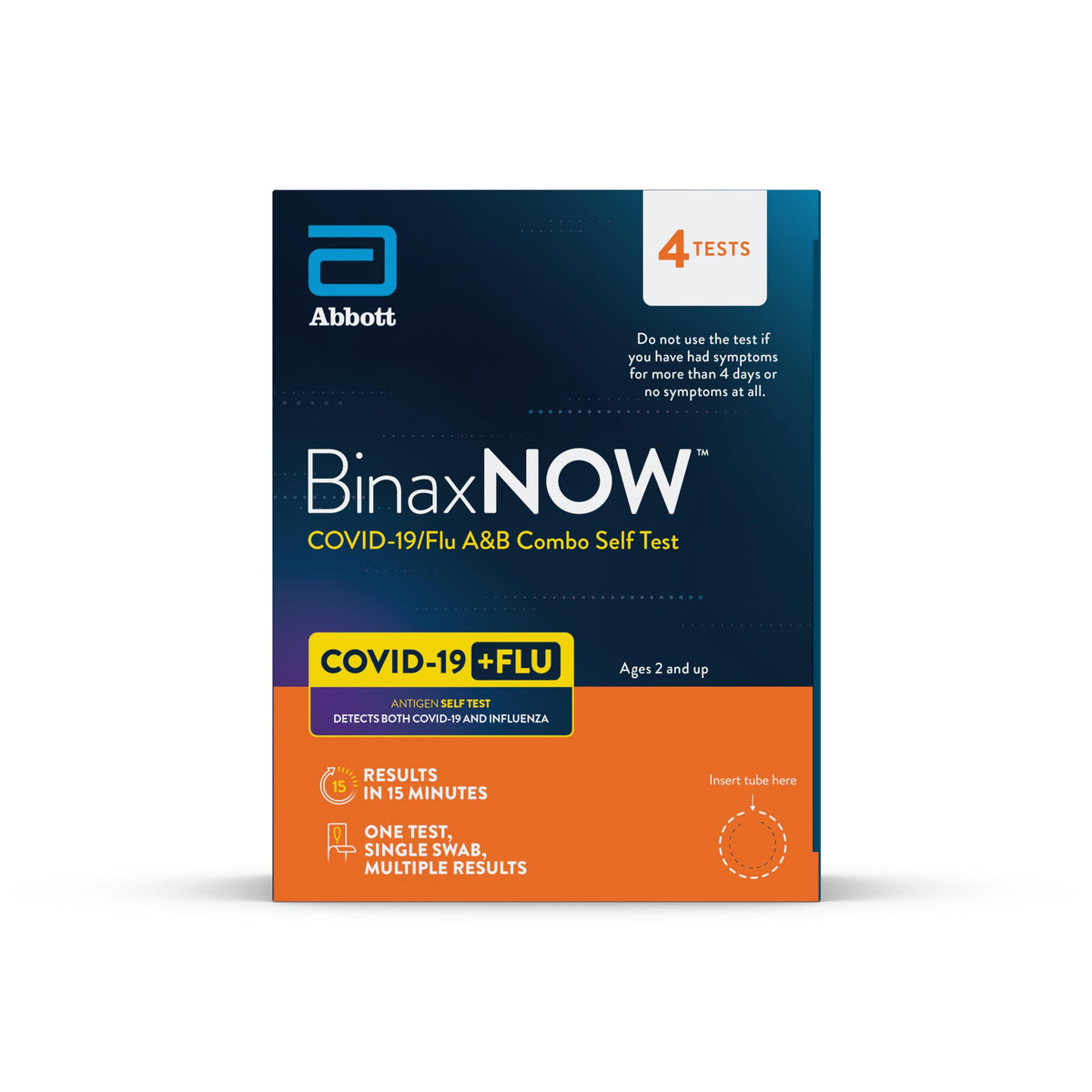 COVID-19/Flu A&B Combo Self Test, 4 Tests N35271