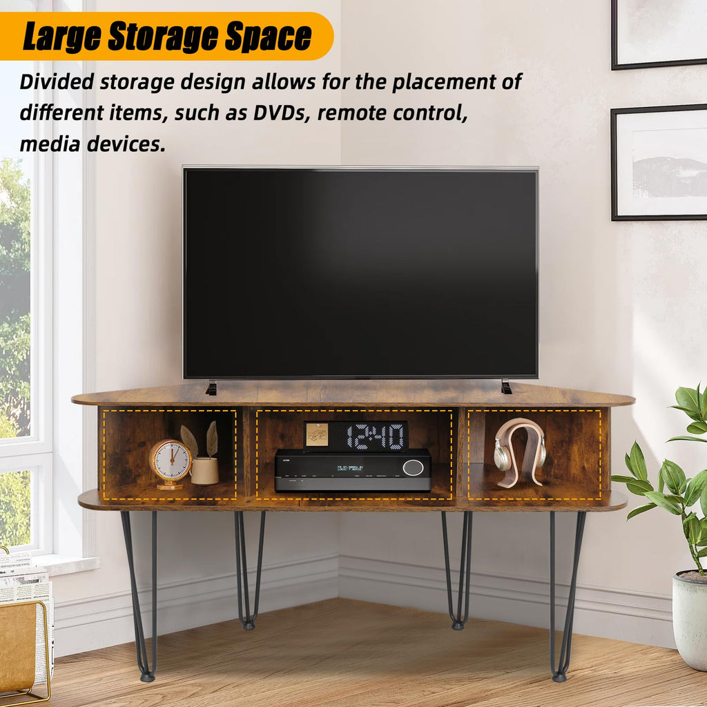 Corner TV Stand with Storage T260193