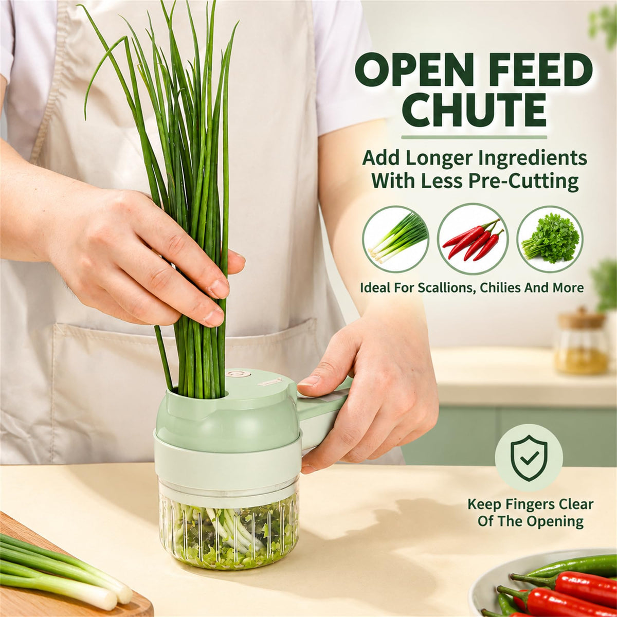 5-in-1 Handheld Electric Vegetable Cutter M134922