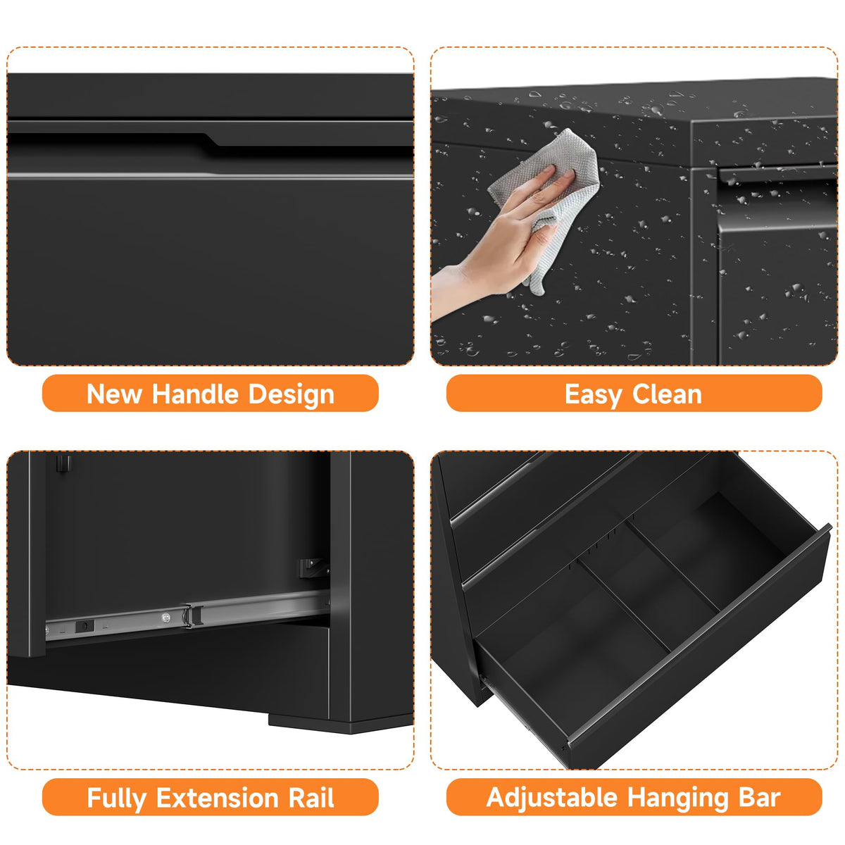 Metal File Cabinet with Lock, 2 Drawer G5480