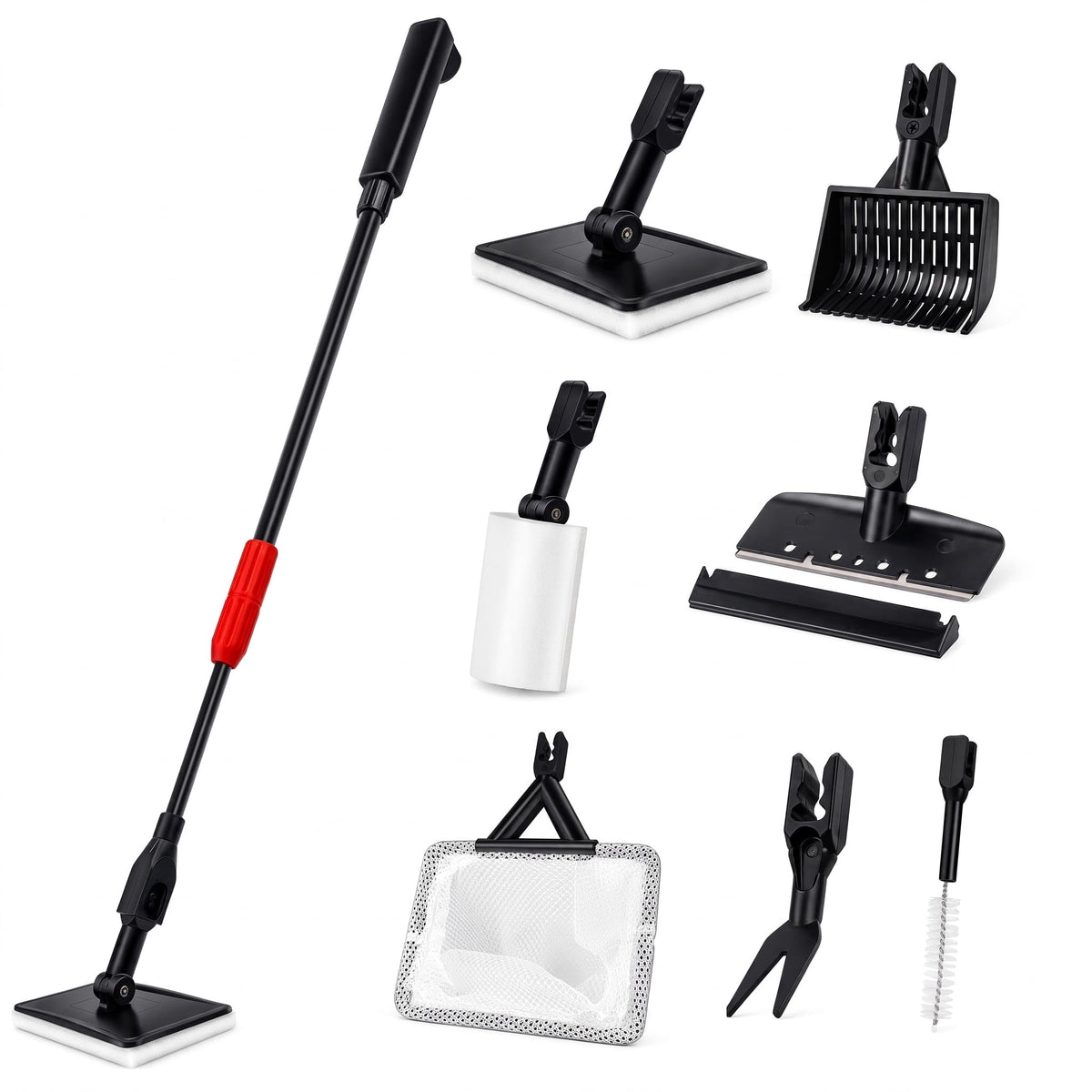 7 in 1 Aquarium Cleaning Kit with Adjustable Long Handle R3895