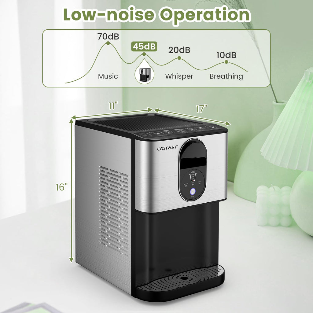 Self Dispensing Nugget Ice Maker Countertop 56Lbs/24H L256