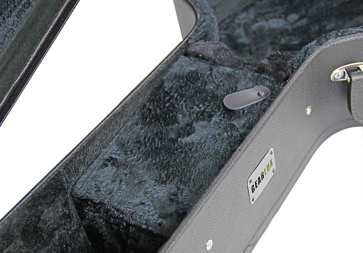 Black Acoustic Guitar Hardshell Case with Accessory Compartment W89522