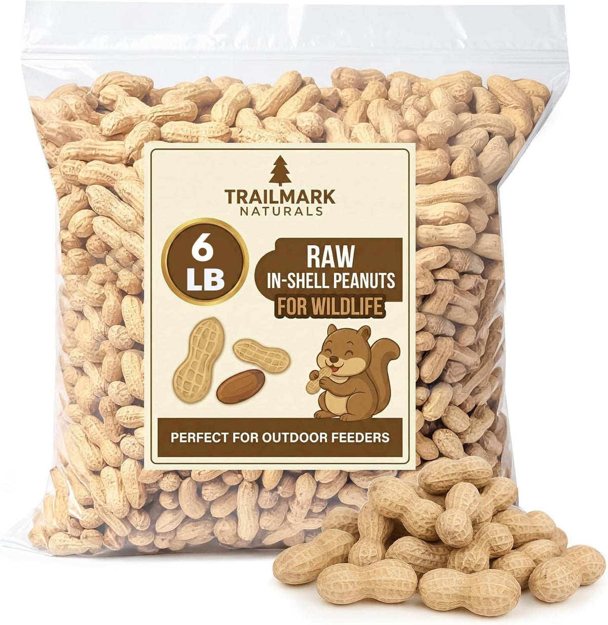Raw Peanuts in Shell for Squirrels and Birds X17098