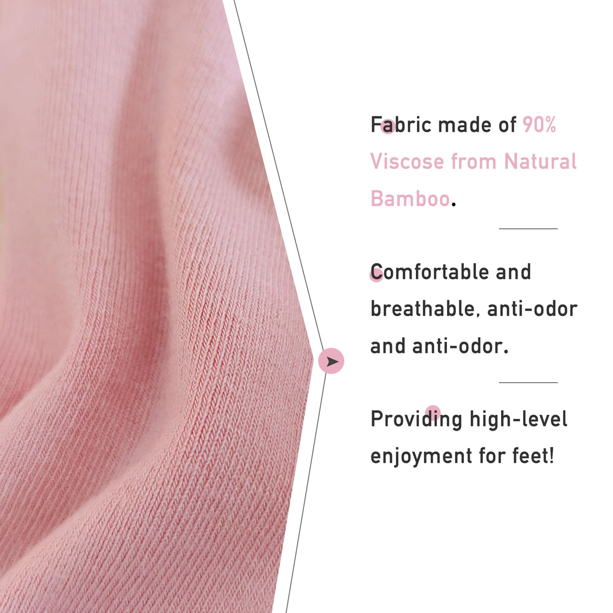 Viscose Bamboo Crew Socks 5 Pairs S309