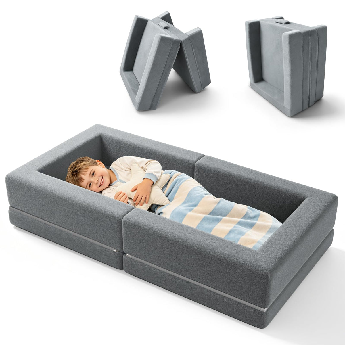 54" Portable Foldable Foam Toddler Bed M792179