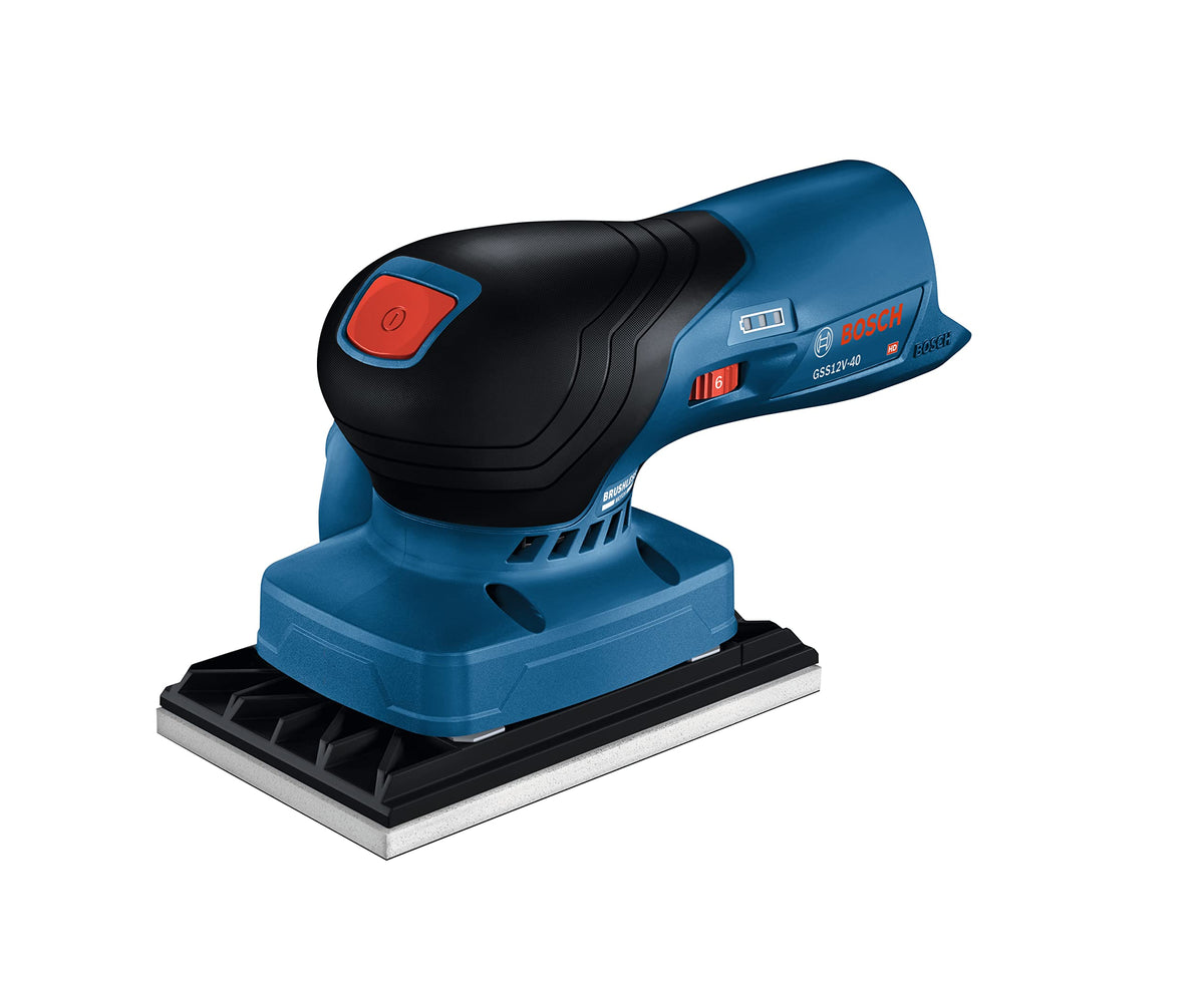 12V Brushless Orbital Finishing Sander with Dust Bag Q89866