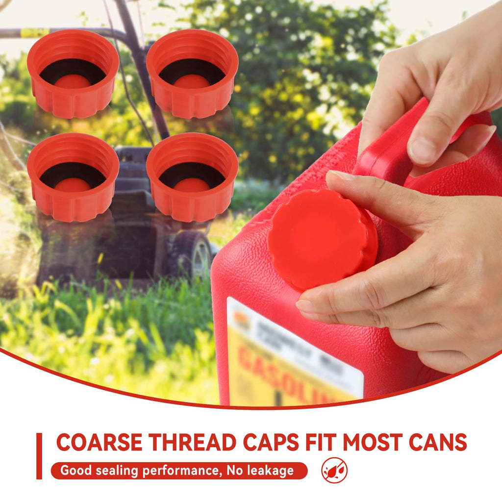 4 Pack 5 Gallon Gas Can Replacement Caps L684336