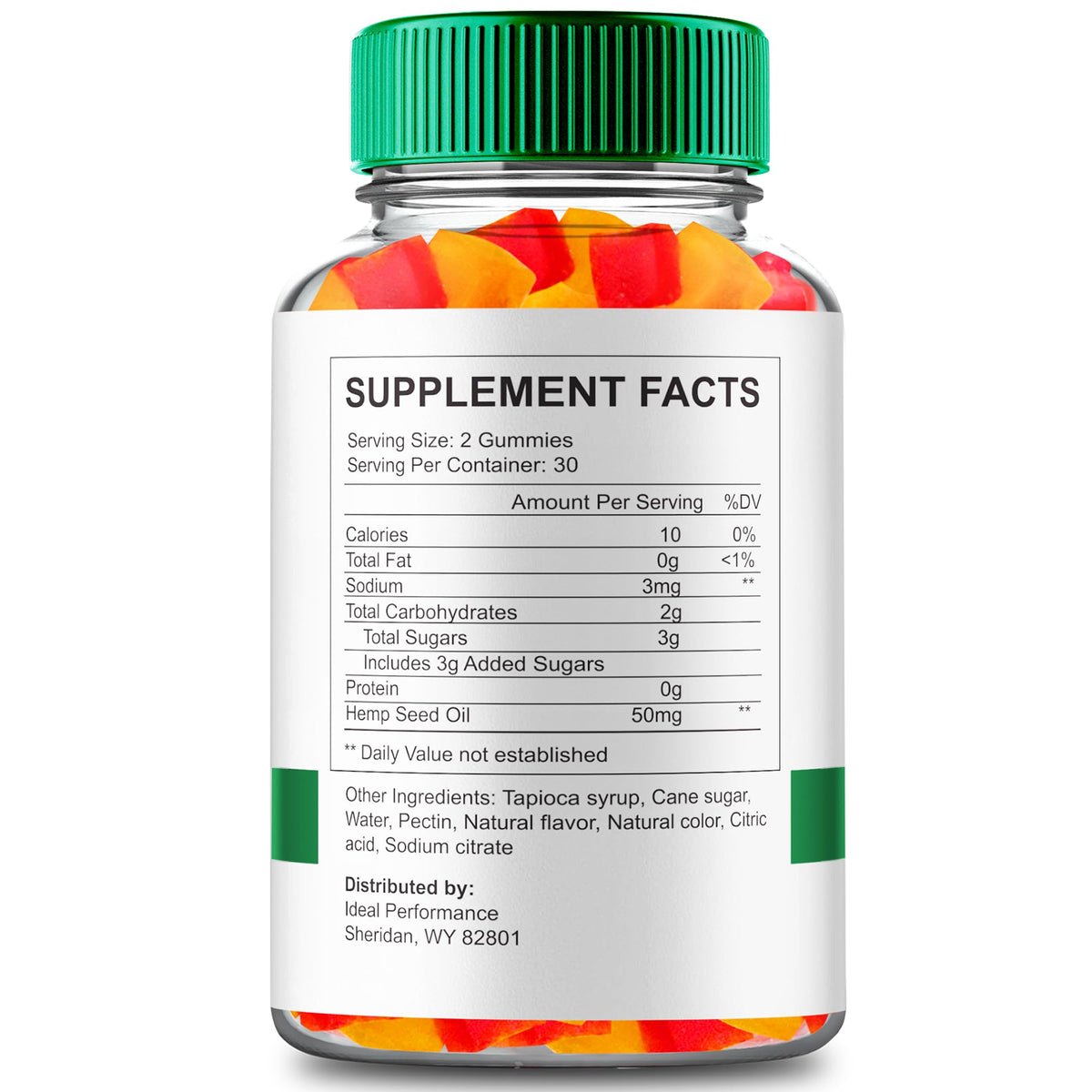 Maximum Strength All Natural Hemp Gummies 3 Pack Z155