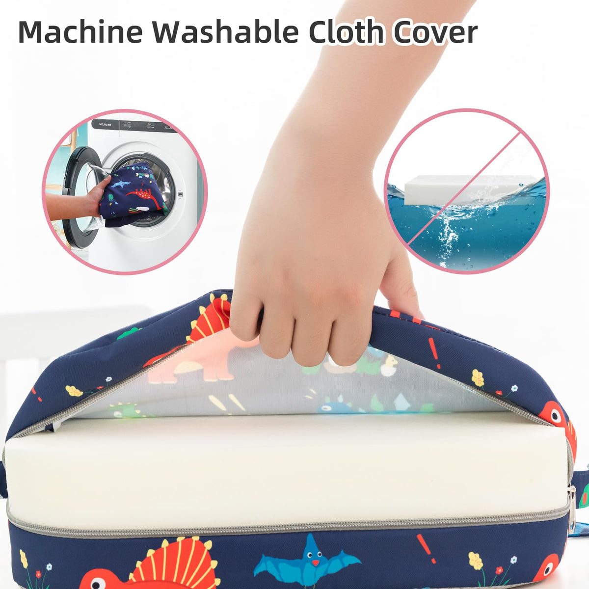 Portable Kids Booster Seat with Safety Buckles T838