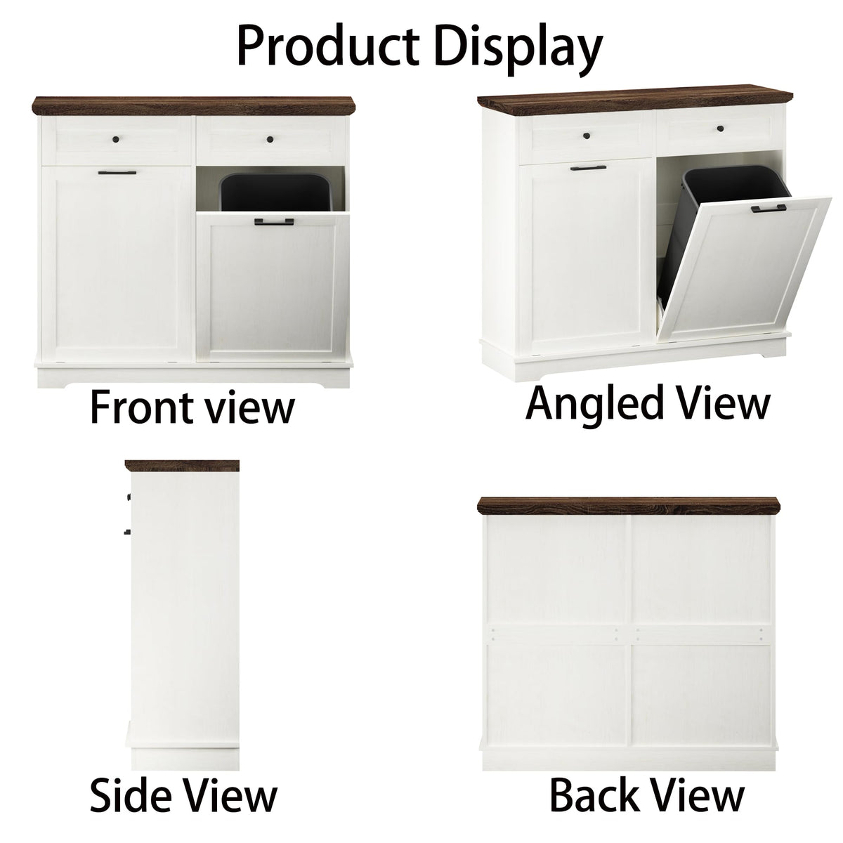 20 Gallon Double Tilt-Out Trash Cabinet S878