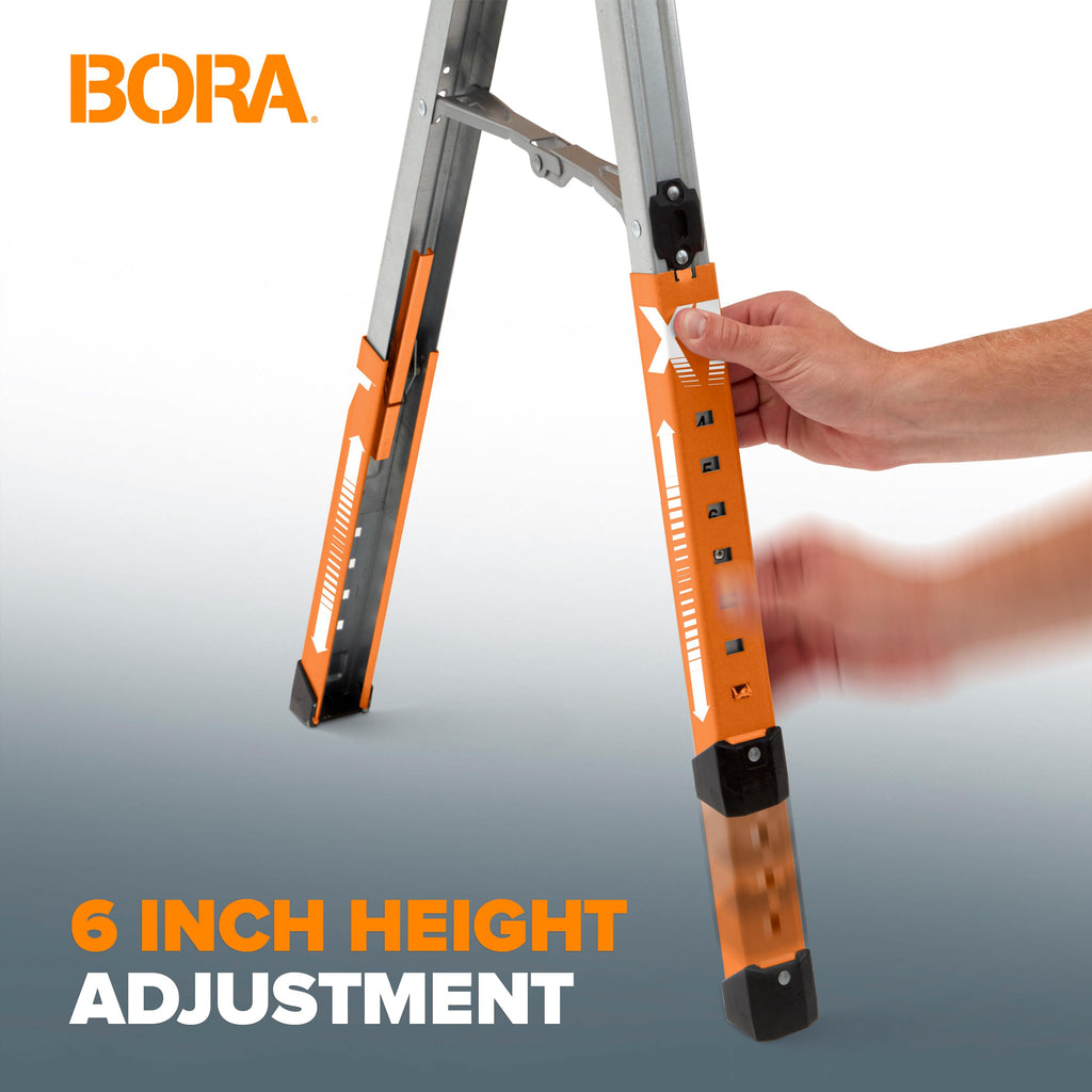 2 Pack Adjustable Folding Heavy Duty Sawhorse N509944