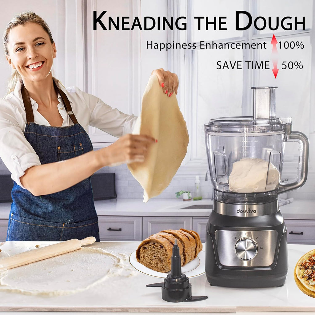 8-Cup Food Processor & Blender Combo, 1000W, Black F535