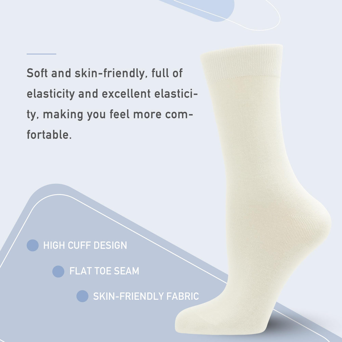 Viscose Bamboo Crew Socks 5 Pairs S309