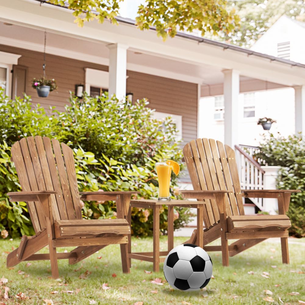Solid Cedar Wood Folding Adirondack Chair Set of 2 L572