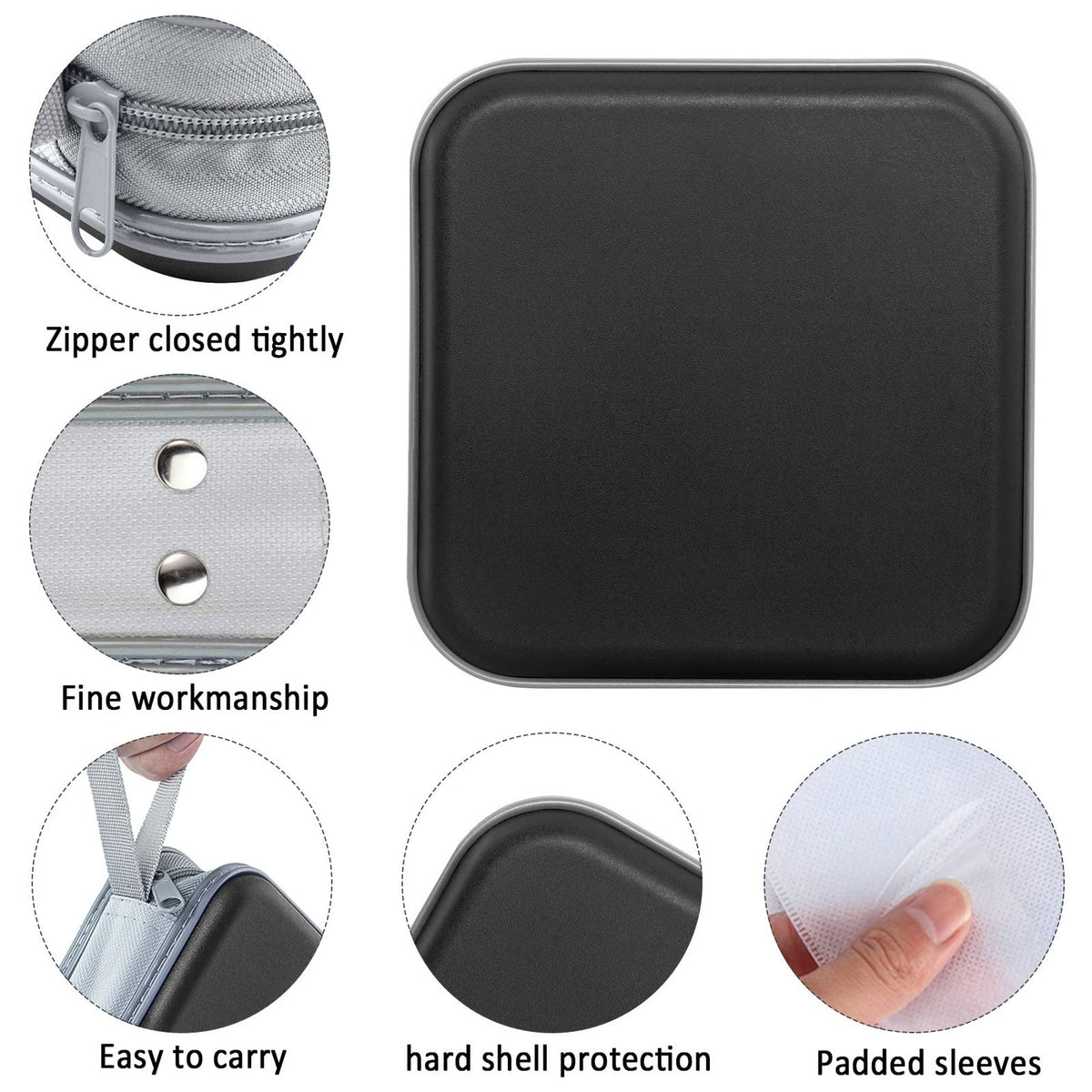 CD/DVD Cases 40 Capacity Disc Storage Binder Black U283