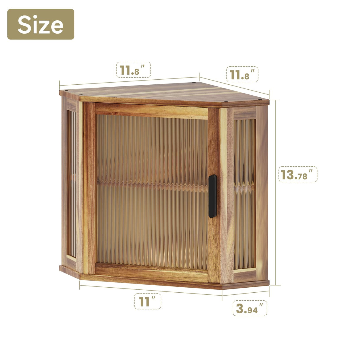 Acacia Wood Bread Box E61509