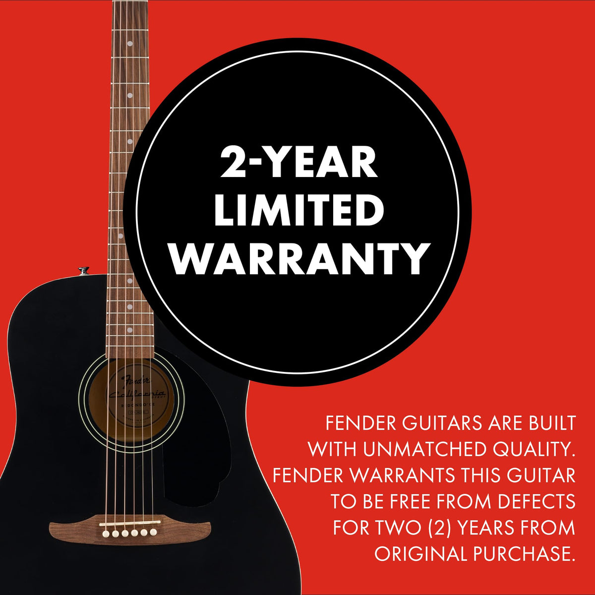 Black Acoustic Guitar R1288