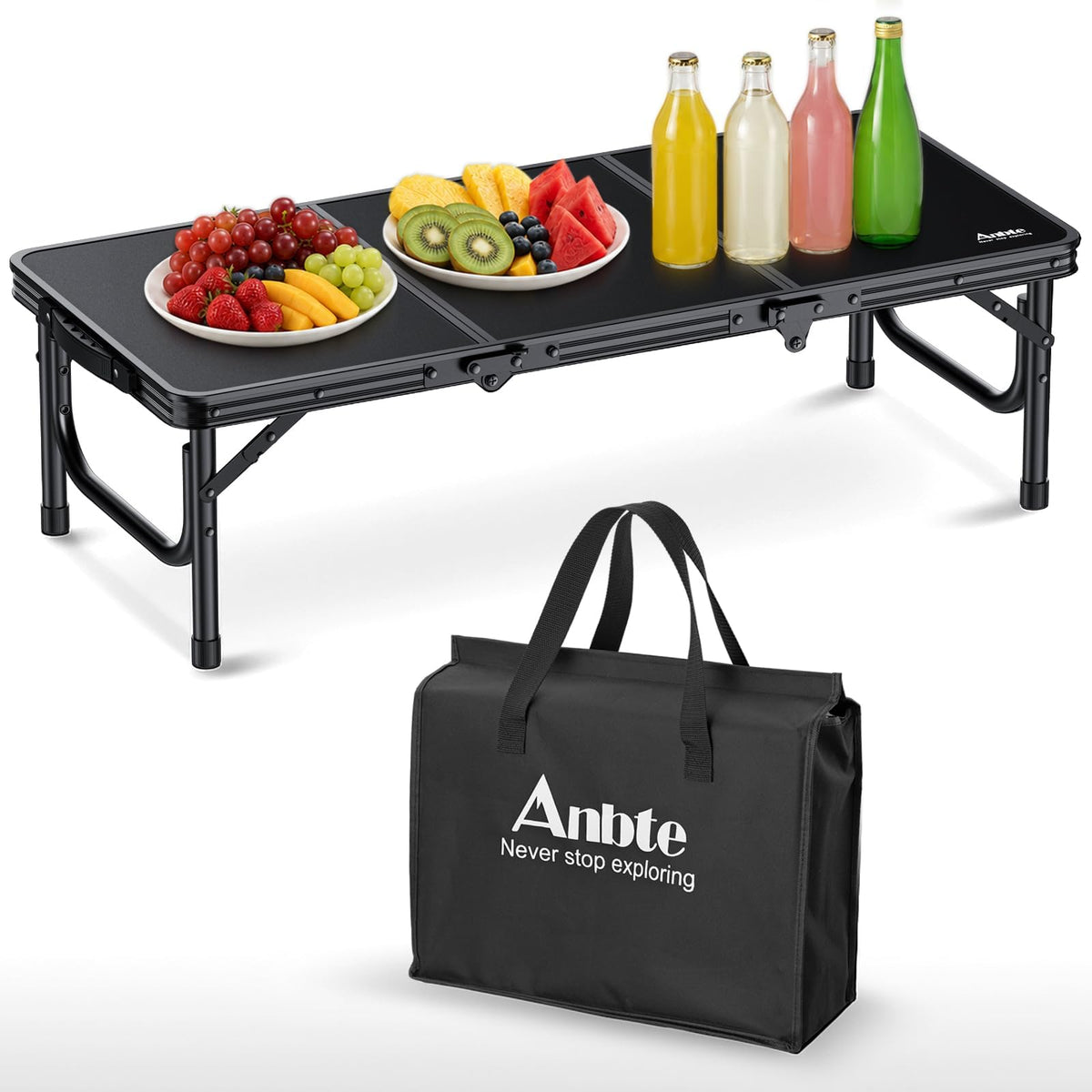Black Folding Picnic Table V101518