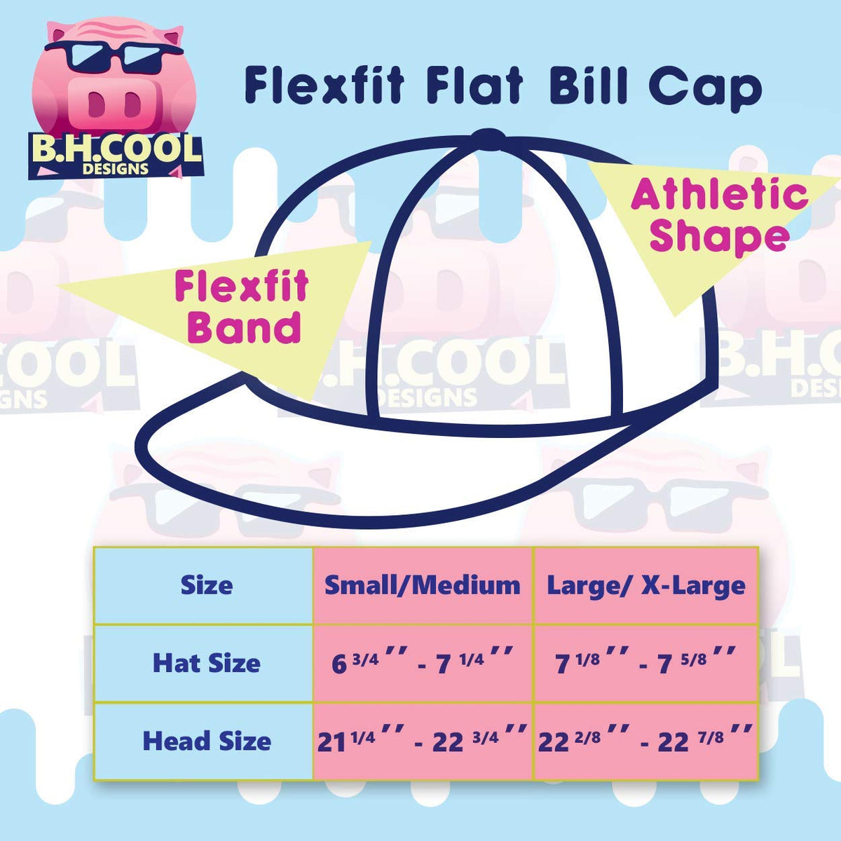 Flat Bill Fitted Hat M457942