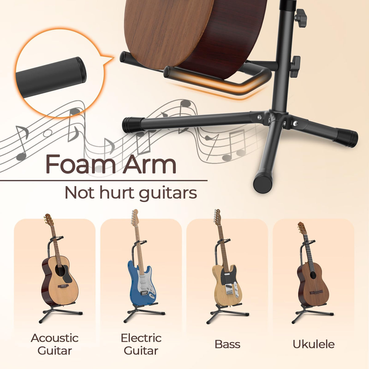 Adjustable Folding Guitar Stand K171