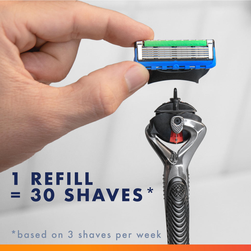 Shaving Razor with 8 Blade Refills Y509