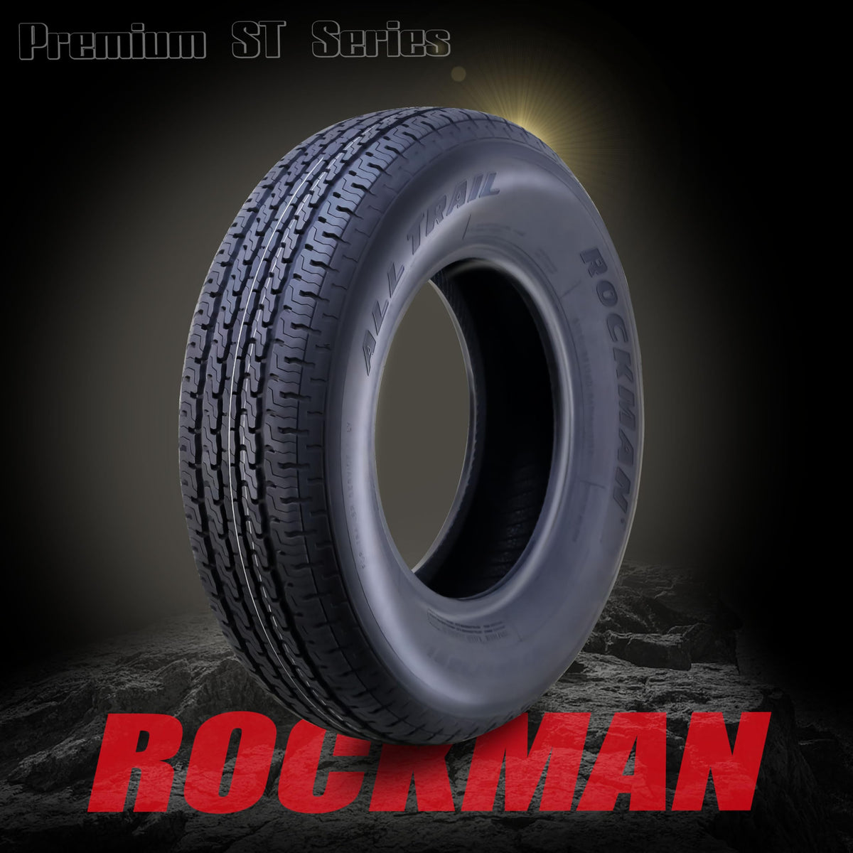 Trailer Tire Wheel ST205/75R15 8-Ply Silver Mod Rim O226
