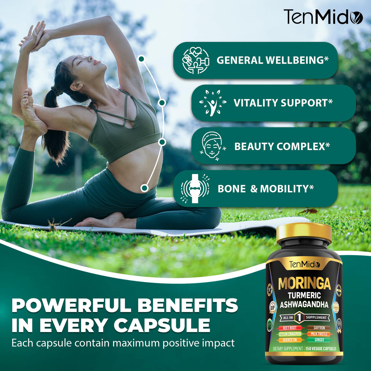 Moringa Oleifera 10in1 Formula 150 Capsules J580156