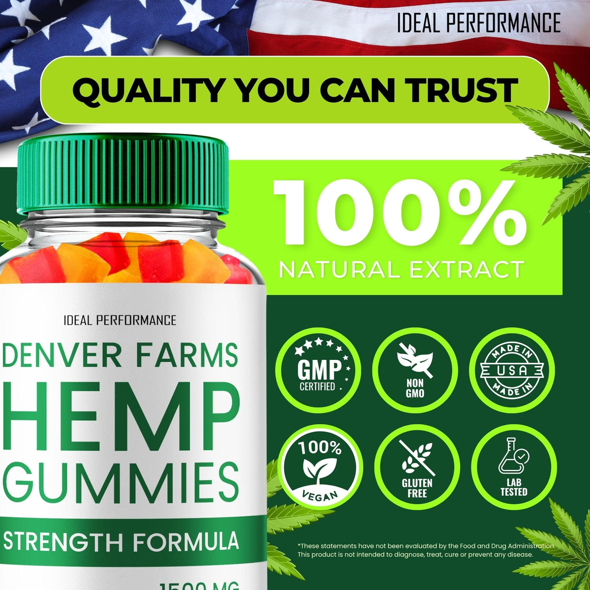 Maximum Strength All Natural Hemp Gummies 3 Pack Z155