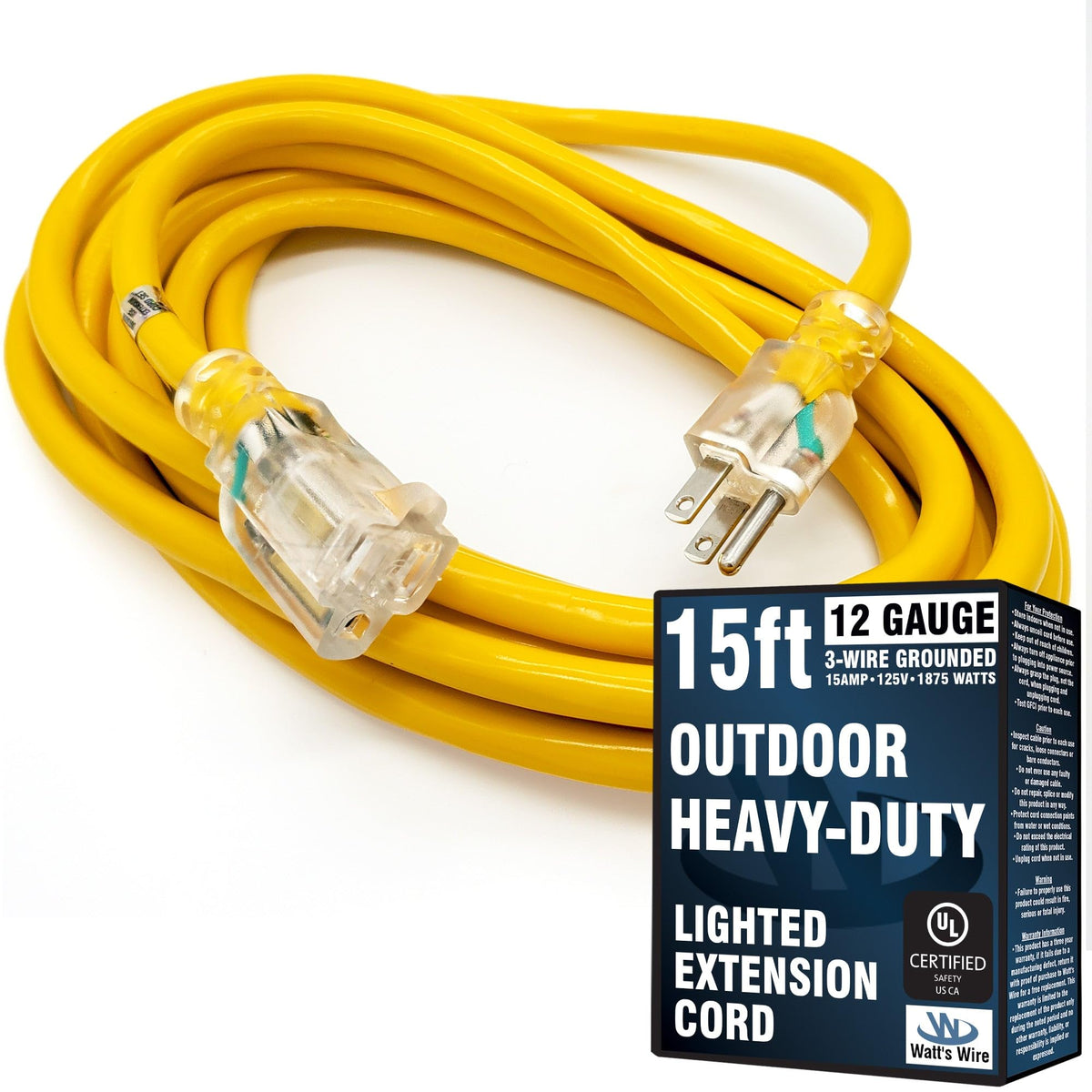 15 ft 12 Gauge Heavy Duty Extension Cord M46758