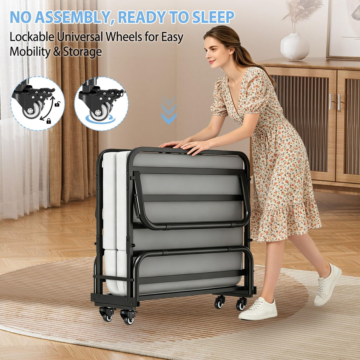 Folding Rollaway Bed J389681