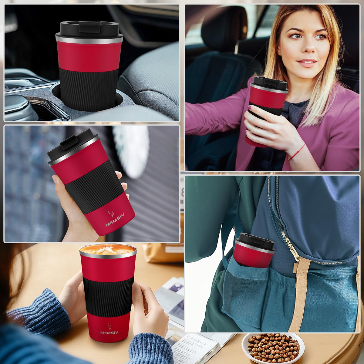 17oz Insulated Travel Coffee Mug with Leakproof Lid L52700
